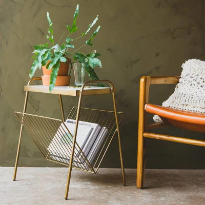 Graham & Green Graham and Green Magazine Rack Side Table