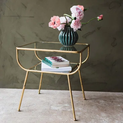 Graham & Green Eluminea Large Gold Side Table