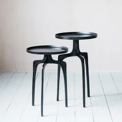 Graham & Green Markus Set of Two Bronze Side Tables