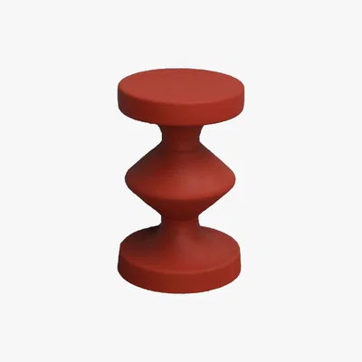 Graham & Green Red Metal Side Table