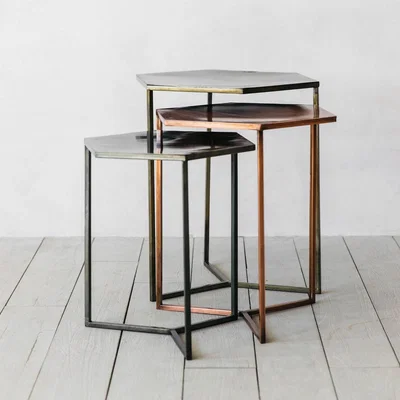 Graham & Green Neve Nest of Three Tables