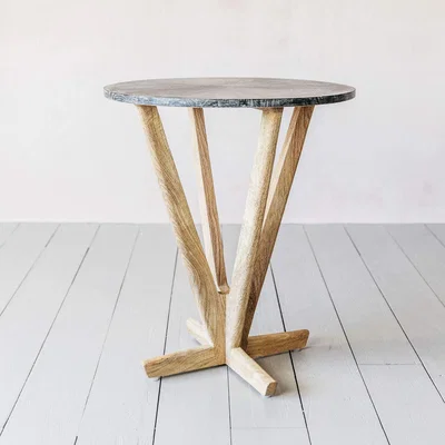Graham & Green Cecil Cerused Side Table