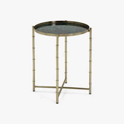 Habitat Habitat Japonica Pattern Side Table - Gold