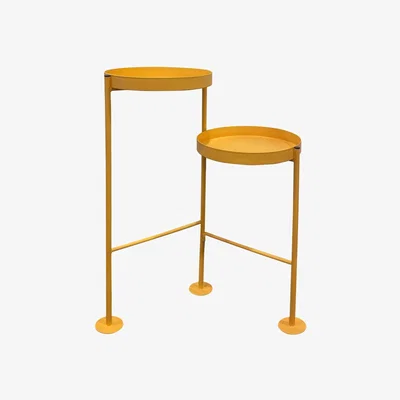 Habitat Habitat Double Planter Side Table - Mustard