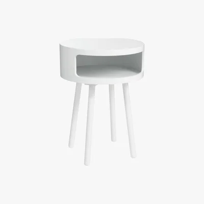 Habitat Habitat Bumble Side Table - White, White