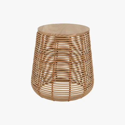 Habitat Hazel Natural Rattan Side Table, Natural