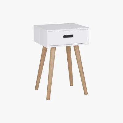 Habitat Habitat Cato 1 Drawer Side Table - White