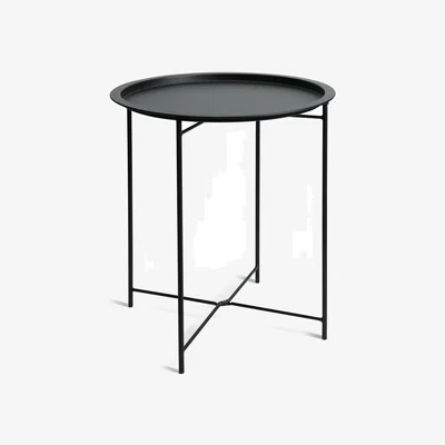 Habitat Habitat Pula Folding Metal Side Table - Black