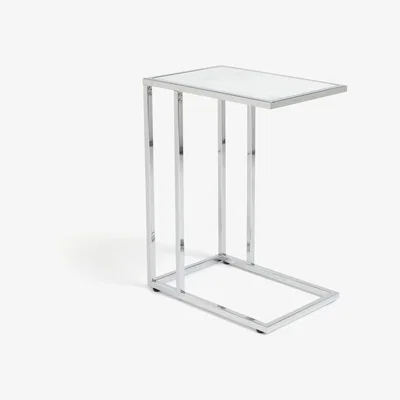Habitat Habitat Boutique C Shaped Table - Marble Effect