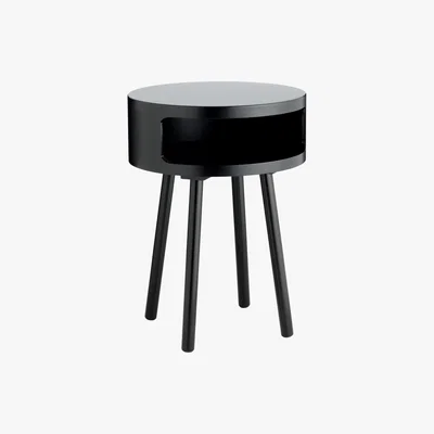 Habitat Habitat Bumble Side Table - Black, Black