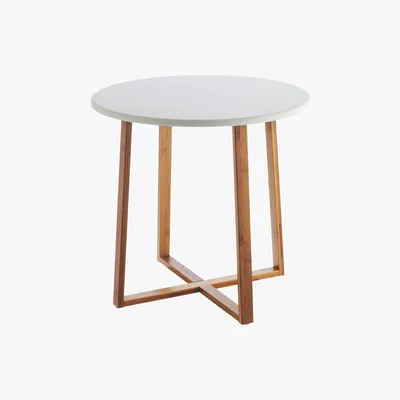 Habitat Habitat Drew Low Side Table - Bamboo, White