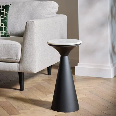 Habitat Habitat Kanan Side Table - Black & White