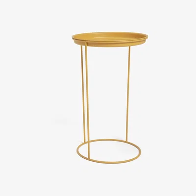 Habitat Habitat Finley C Shaped Side Table - Yellow
