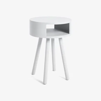Habitat Habitat Rue 1 Drawer Side Table - White