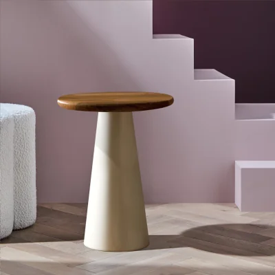 Habitat Habitat Collins Side Table - White and Oak