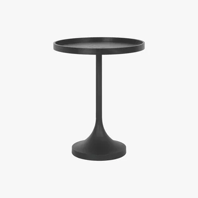Habitat Habitat Bonny Black Side Table With Dark-Stained Oak Top