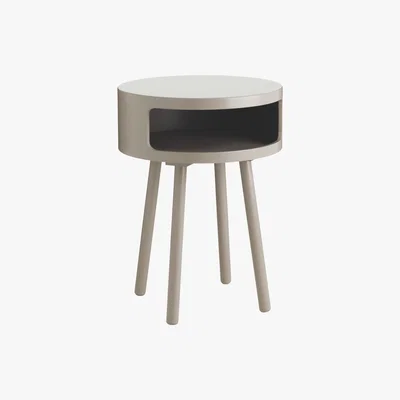 Habitat Bumble Grey Side Table With Storage Shelf, Grey