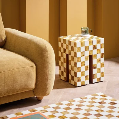 Habitat Habitat Chesset Side Table - Brown and Cream