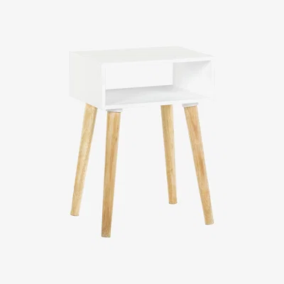 Habitat Habitat Cato Solid Wood Side Table - White
