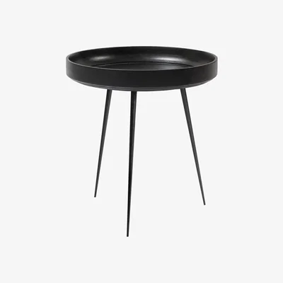 Heal's Mater Bowl Table Medium Black Stained Mango Wood