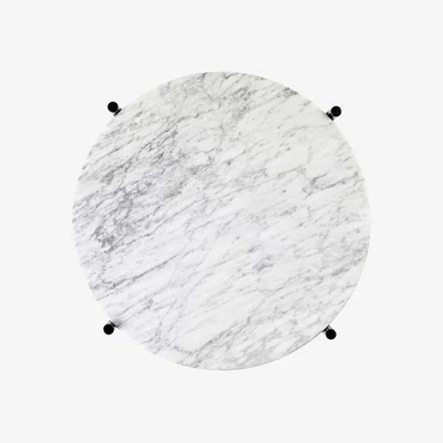 Heal's Gubi TS Side Table White Carrara Dia. 40cm
