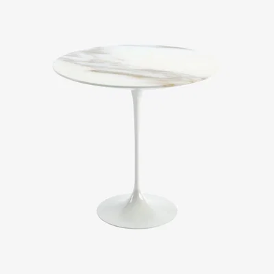 Heal's Knoll Saarinen Side Table Emperador Coated Marble - Heal's UK Furniture