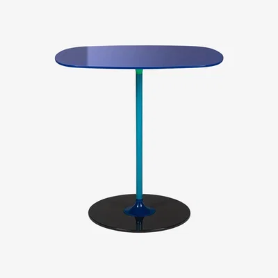Heal's Kartell Thierry Table High Burgundy - Heal's UK Furniture