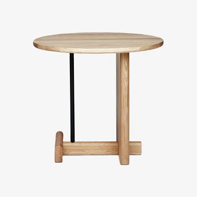 Heal's Fogia Koku Round Side Table Lacquered Oak - Heal's UK Furniture