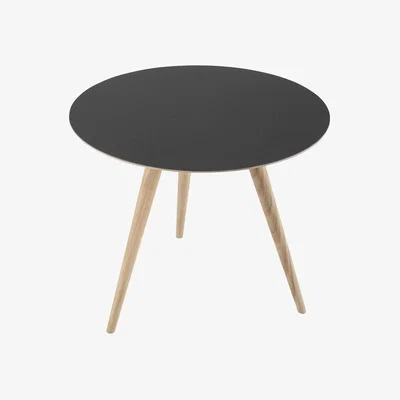 Heal's Gazzda Arp Side Table Dia 55cm Smokey Blue Linoleum - Heal's UK Furniture
