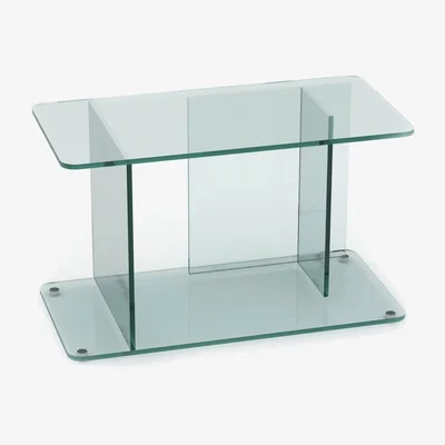 Heal's Case Lucent Large Side Table Bronze Glass - Heal's UK Furniture