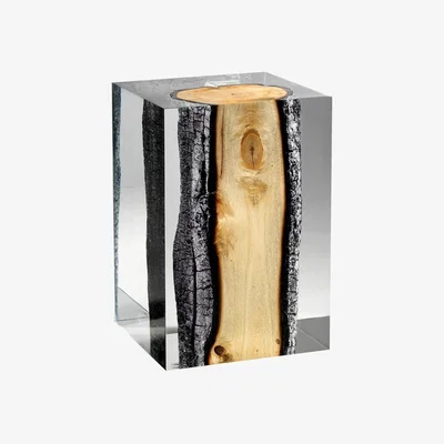 Heal's Timothy Oulton Xylem Sidetable Small Burntwood - Heal's UK Furniture