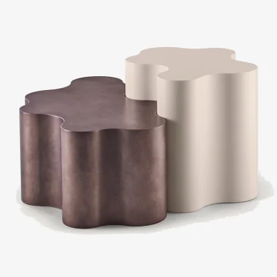 Heal's Saba Italia Teatro Magico Low Table Set Nude & Coral Brown
