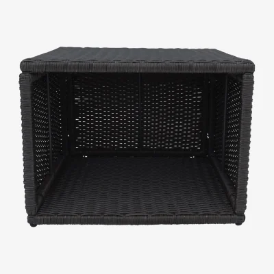Homebase Canadian Spa Rattan Square Spa Side Table