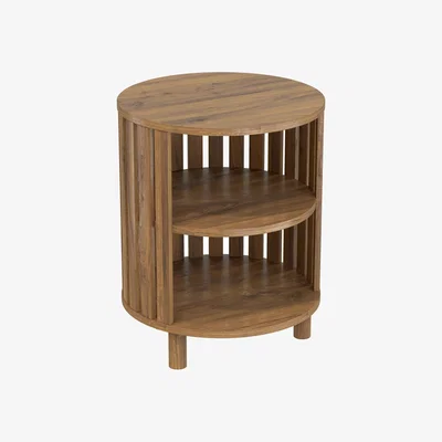 Homebase Erik Slatted Side Table