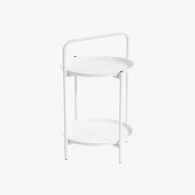 Homebase Ana Tray Side Table - White