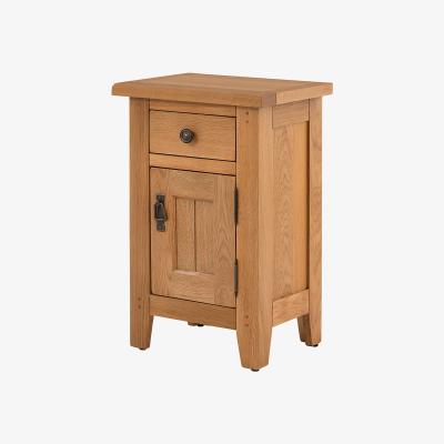 Homebase Hocombe Tall Side Table - Oak