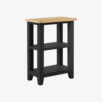 Homebase Ashstead Tall Side Table - Charcoal