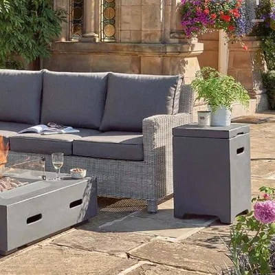 IO Living Kettler Gas Bottle Stool Side Table