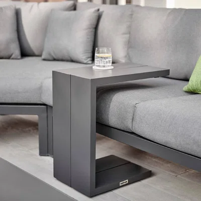IO Living Kettler Elba Side Table  - Pewter Grey