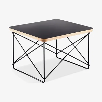 John Lewis Vitra Eames LTR Occasional Side Table, Black