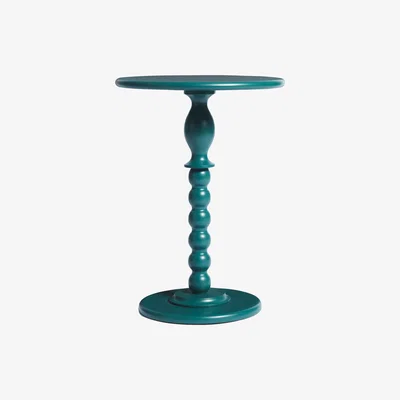 John Lewis ANYDAY John Lewis & Partners Classic Bobbin Pedestal Side Table, Green