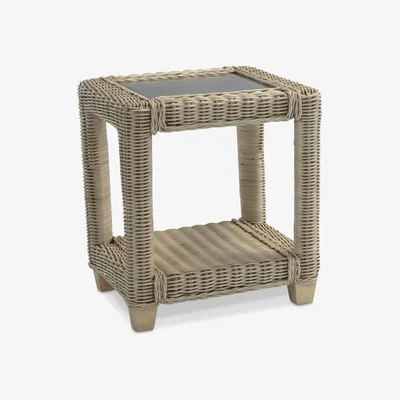 John Lewis Desser Burford Rattan Side Table, Natural
