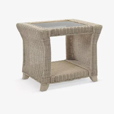John Lewis Desser Clifton Rattan Side Table, Natural