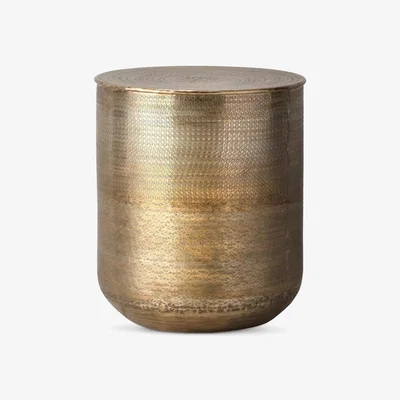 John Lewis Gallery Direct Pueblo Side Table, Antique Brass