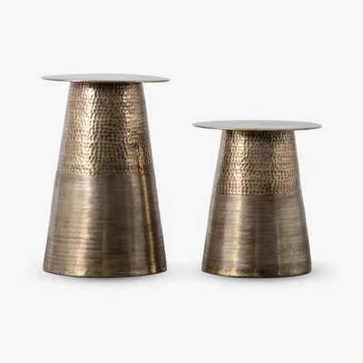 John Lewis Gallery Direct Langley Side Tables, Set of 2, Gold