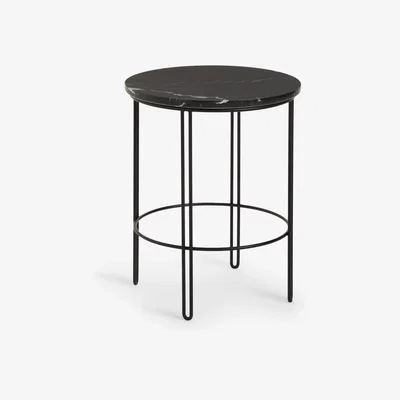 John Lewis ANYDAY John Lewis & Partners Pin Marble Side Table, Black