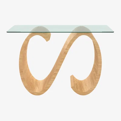 John Lewis Tom Schneider Swirl Side Table, Oak