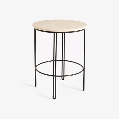 John Lewis John Lewis Pin Side Table, Natural/Black