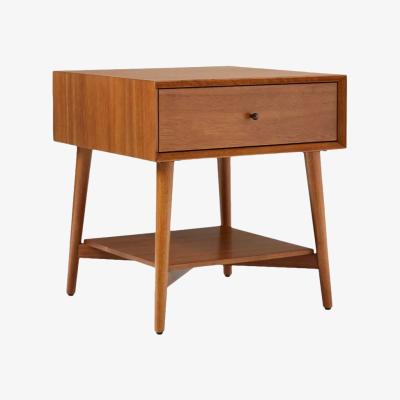 John Lewis west elm Mid-Century Wood Side Table, Natural