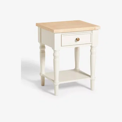 John Lewis John Lewis Foxmoor Storage Side Table, FSC-Certified (Acacia Wood), Sage Green